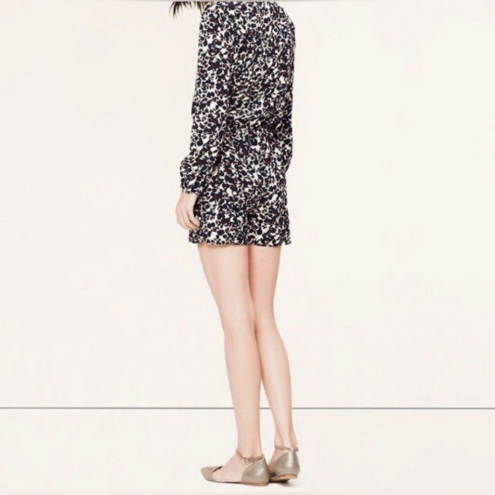 Ann Taylor Loft Sea Floral Romper